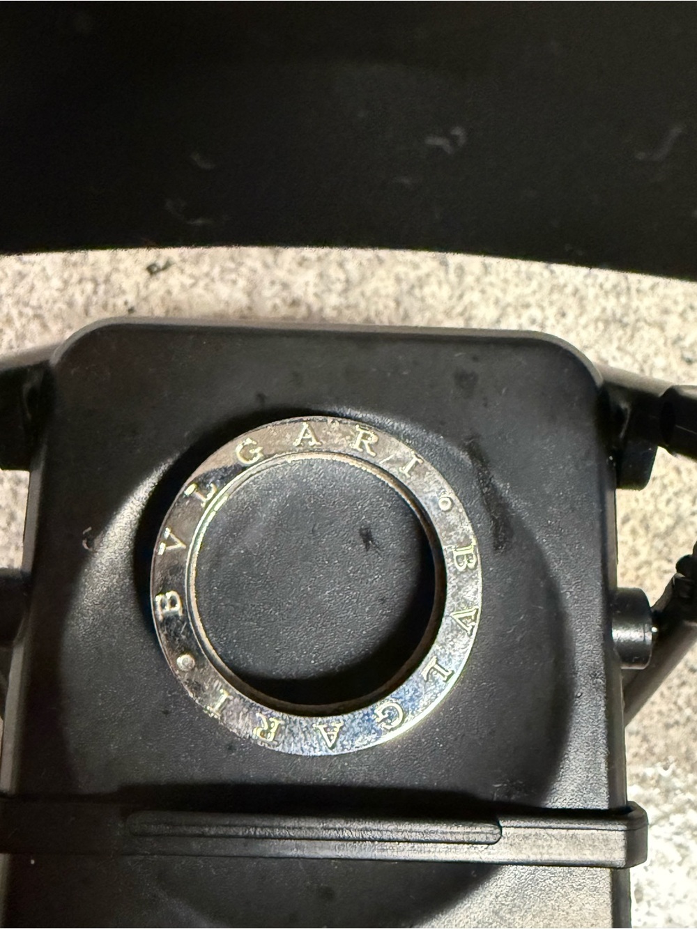 Bulgari Ring Black and Silver